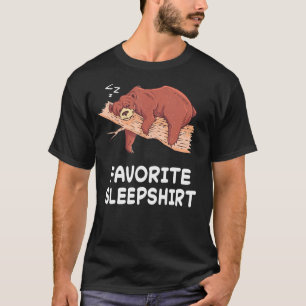 Grizzly Bear Bears Nap Sleeping Sleep Pajama Night T-Shirt