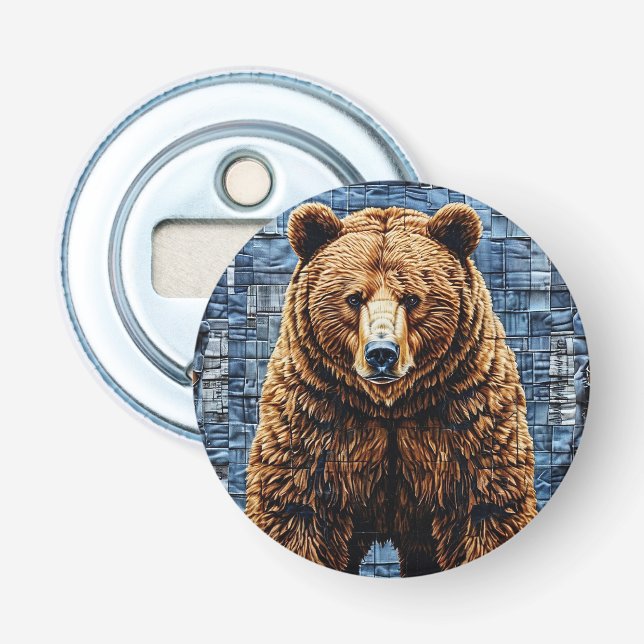 Grizzly bear bottle opener (Front)