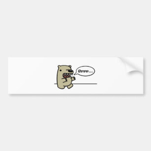 Grizzly Bear Bumper Sticker