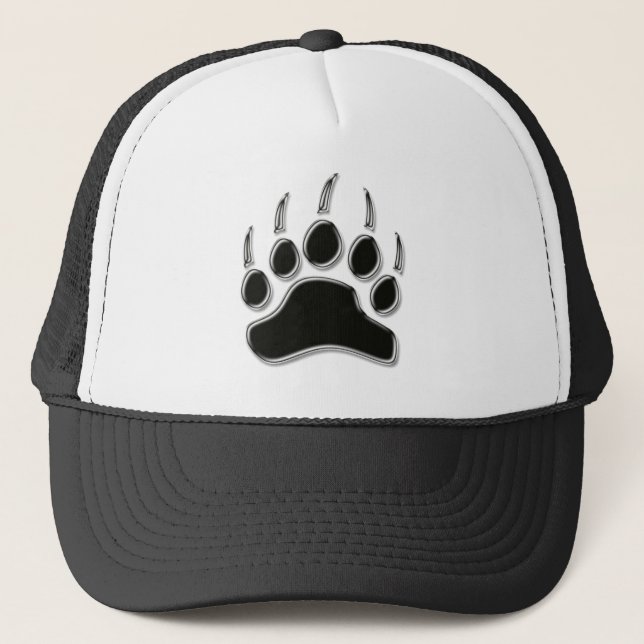 Grizzly Bear Claw Trucker Hat (Front)