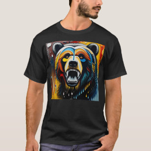 Grizzly Bear colorful Grizzly Bear Lovers T-Shirt