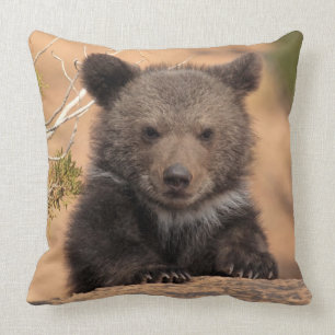 Grizzly Bear Cub Cushion