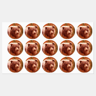 Grizzly Bear Cub in Fireweed Painting Wildlife Art