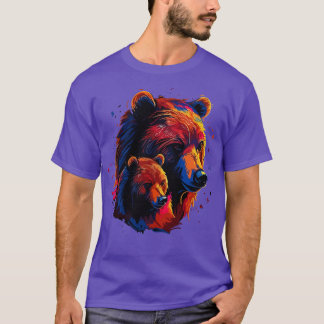 Grizzly Bear Fathers Day T-Shirt