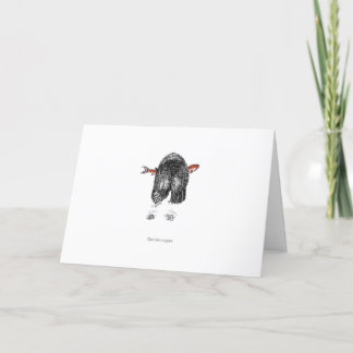 Grizzly bear Folded Holiday Card