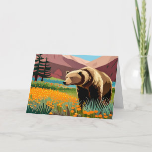Grizzly Bear Greeting card