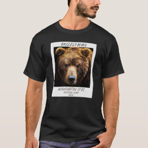 Grizzly Bear , Grizzly Bear Tee, Washington State T-Shirt