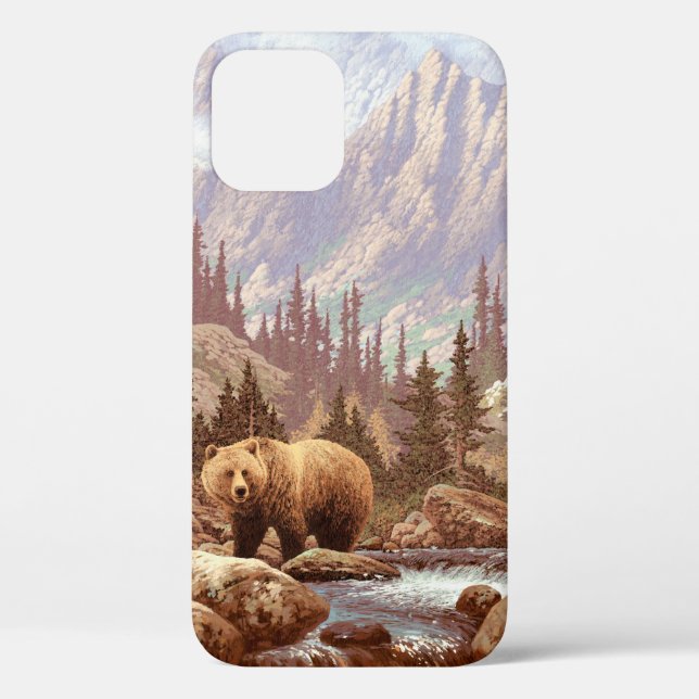 Grizzly Bear in the Rocky Mountains / AF-006bear,g Case-Mate iPhone Case (Back)