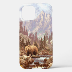 Grizzly Bear in the Rocky Mountains / AF-006bear,g iPhone 12 Case