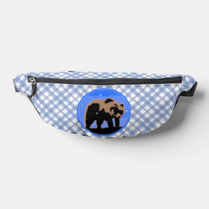 Grizzly Bear in Winter - Original Wildlife Art Bum Bags