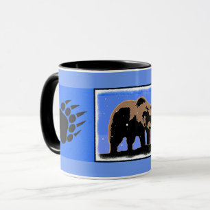 Grizzly Bear in Winter - Original Wildlife Art Mug