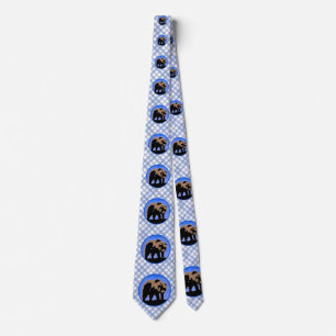 Grizzly Bear in Winter  - Original Wildlife Art Tie