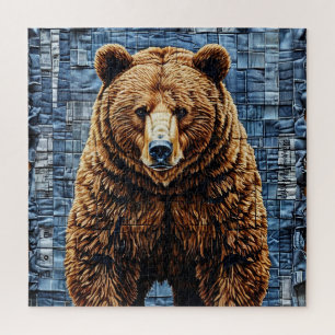 Grizzly bear jigsaw puzzle