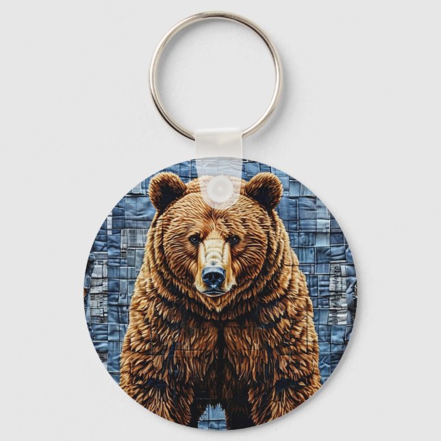 Grizzly bear key ring (Front)