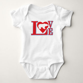 Grizzly Bear Love Baby Bodysuit