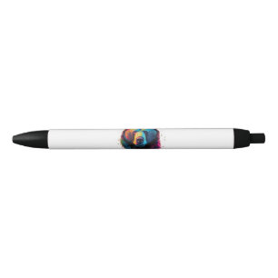 Grizzly Bear Lovers Pop Art Big Grizzly Bear Black Ink Pen