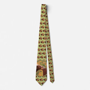 Grizzly Bear Mom and Cub Painting - Wildlife Art Tie