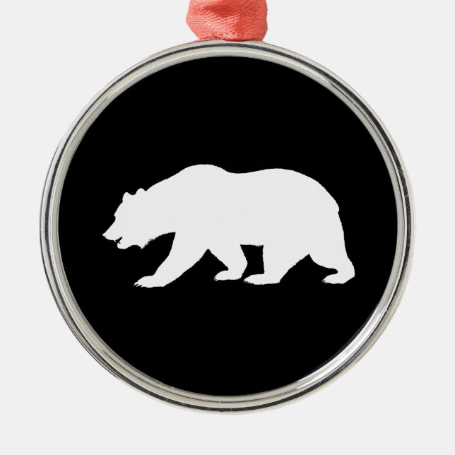 Grizzly Bear Ornament (Front)