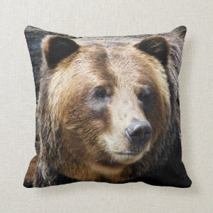 Grizzly Bear Photo Cushion