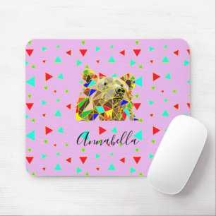 Grizzly Bear Pink Mouse Pad