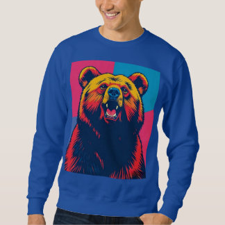 Grizzly Bear Pop Art Sweatshirt