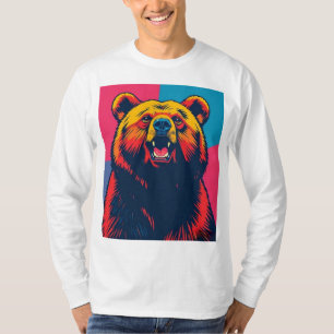 Grizzly Bear Pop Art T-Shirt