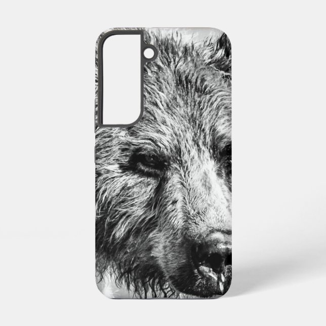 Grizzly bear portrait samsung galaxy s22 case (Back)