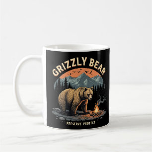 Grizzly Bear Preserve and Protect Coffee Mug