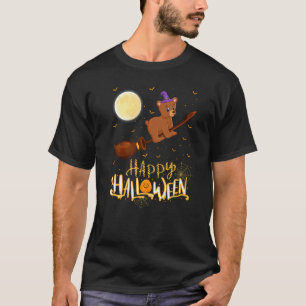 Grizzly Bear Ride Witch Shotgun Grizzly Bear Hallo T-Shirt
