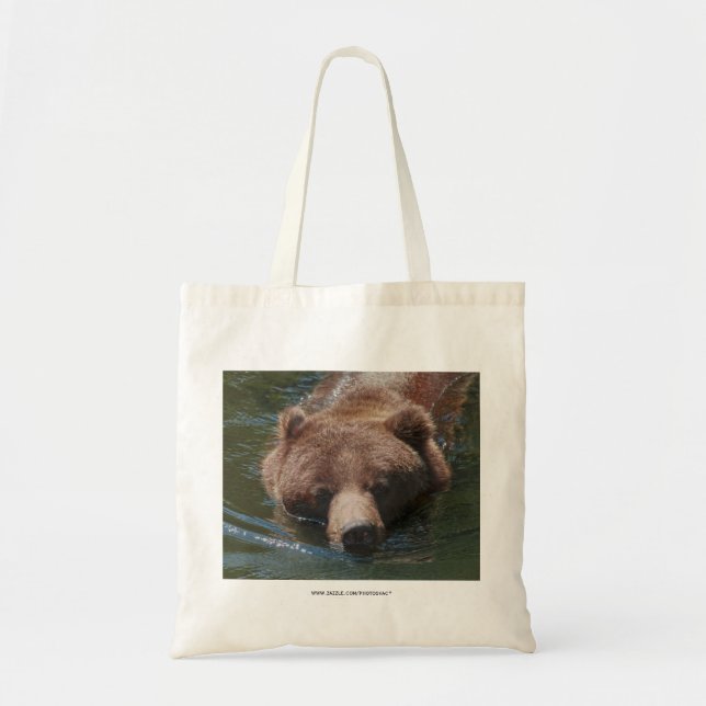 Grizzly Bear Tote Bag (Front)