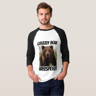 GRIZZLY BEAR WHISPERER FUNNY MENS T-SHIRTS