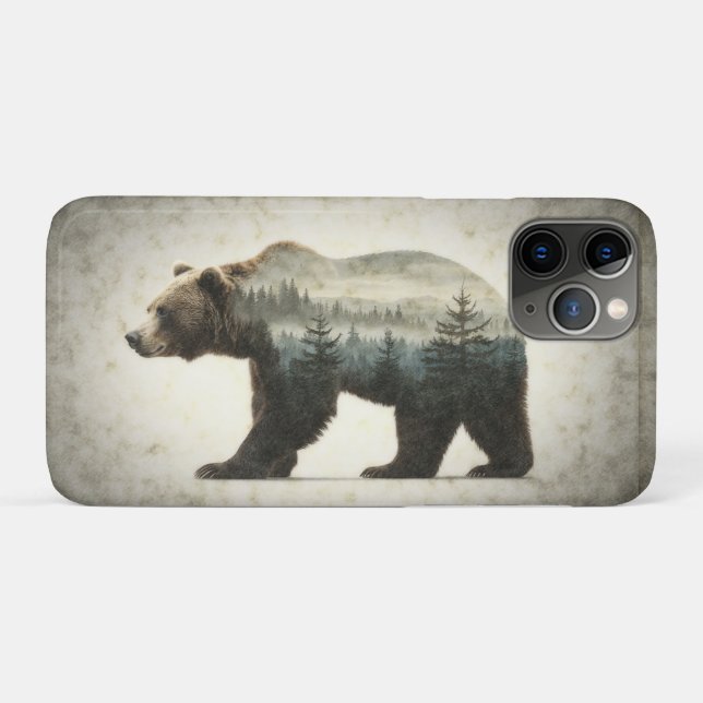 Grizzly Bear Wilderness Art Case-Mate iPhone Case (Back (Horizontal))