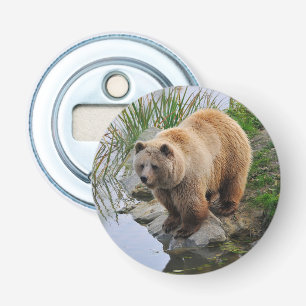 Grizzly Bear Wildlife Animal Photograph Bottle Opener