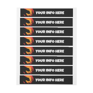 GRIZZLY BEAR WRAP AROUND ADDRESS LABELS