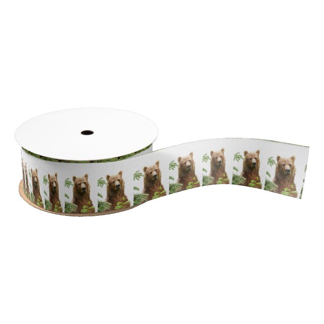 grizzly bears grosgrain ribbon (Spool)