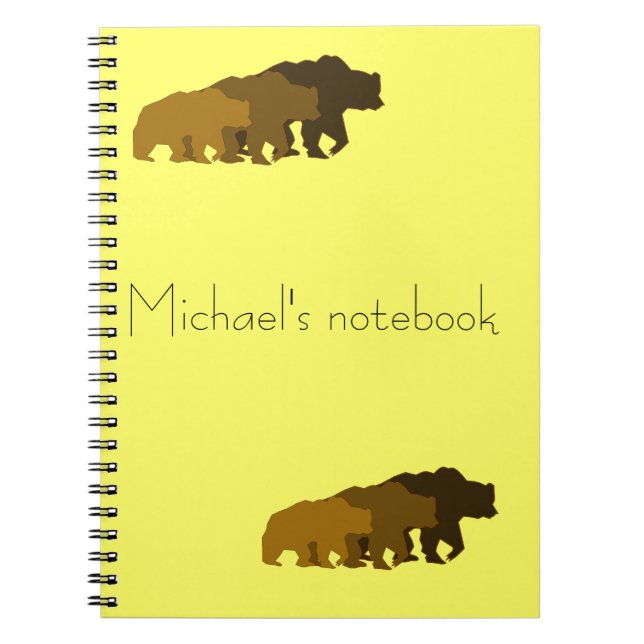 Grizzly Bears Notebook (Front)