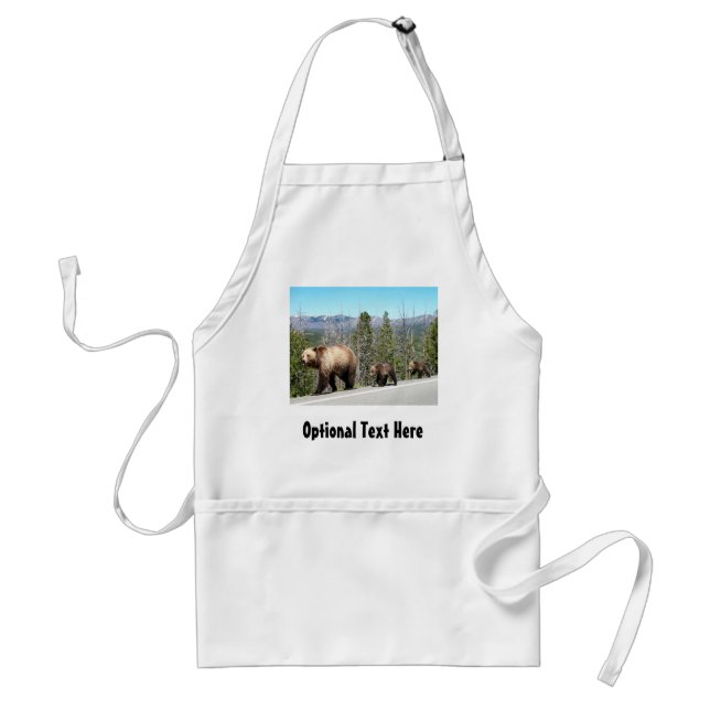Grizzly Bears of Yellowstone Standard Apron (Front)