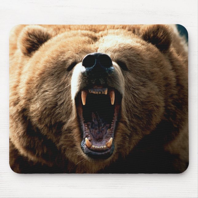Grizzly Beer Feeling Mouse Pad (Front)