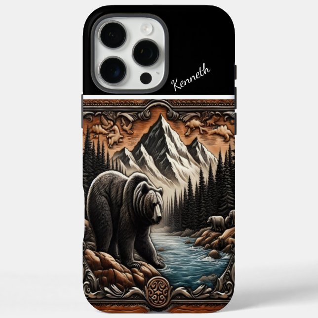 Grizzly By The Stream Case-Mate iPhone Case (Back)