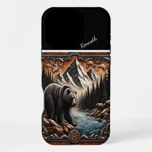 Grizzly By The Stream iPhone 16 Pro Max Case