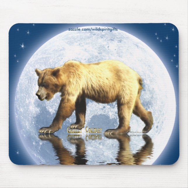 GRIZZLY COUNTRY Wildlife Bear Collection Mouse Pad (Front)