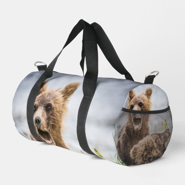 Grizzly Cubs Looking For Their Mum Duffle Bag (Right Corner)