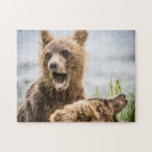 Grizzly Cubs Looking For Their Mum Jigsaw Puzzle