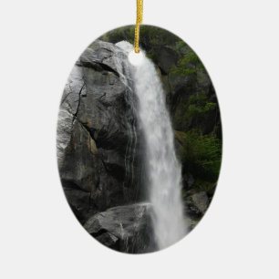 Grizzly Falls, King's Canyon National Park, CA Ceramic Ornament