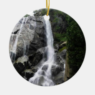 Grizzly Falls, King's Canyon National Park, CA Ceramic Ornament