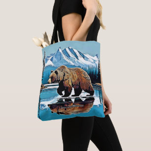 Grizzly Lake Mountain View Tote Bag