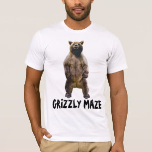GRIZZLY MAZE ALASKA GRIZZLY BEAR T-SHIRTS