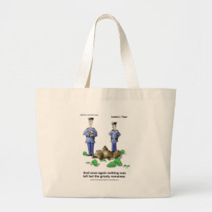 Grizzly Romaines Bear/Lettuce Cartoon Gifts & Tees Large Tote Bag
