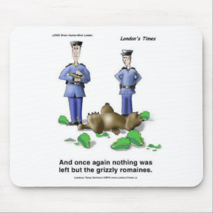 Grizzly Romaines Bear/Lettuce Cartoon Gifts & Tees Mouse Pad