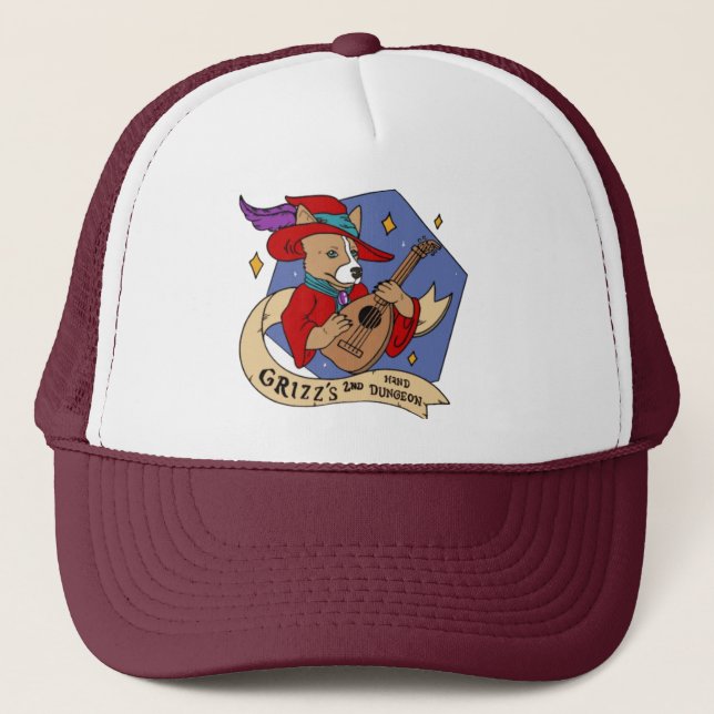 Grizz's 2nd Hand Dungeon Trucker Hat (Front)